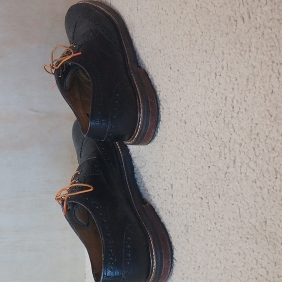 Florsheim Black Leather Brogue Wingtip Oxford - Picture 5 of 15